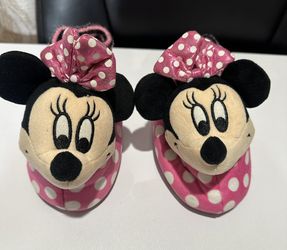 Minnie Mouse Sock Top Slippers