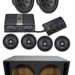 New Bass And Voice Package Installed Kicker Audio With Midrange Speakers Installed