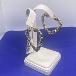 10KT Gold Heart Shaped Earrings 