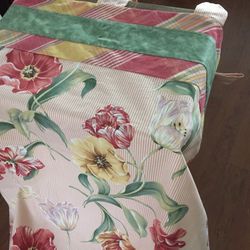 Custom draperies 7’ 5”. X 4 length. 4’4” wide