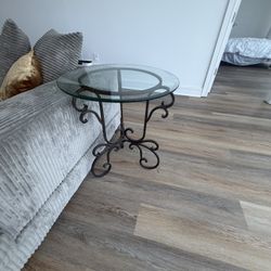 2 Brass End Tables