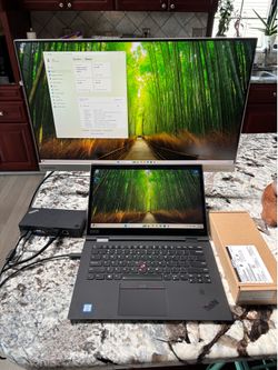 Lenovo x1 Yoga 3rd Gen i7 16gb 1TB NVME ssd win 11 docking monitor