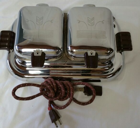 Working 1930s GE Double Waffle Maker WORKS!