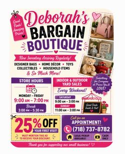 🛍️ Deborah's Bargain Boutique 🛍️ Your Local Discount & Resale Shop