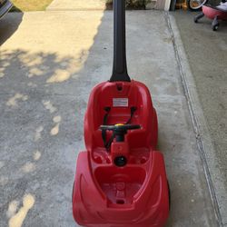 Red Kids Push Car