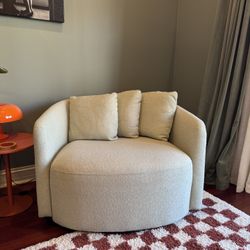 Beautiful Drew Barrymore Sage Green Swivel Chair