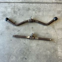 Tricep pushdown/extension bars