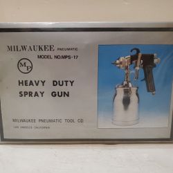 Vintage Milwaukee Pneumatic Heavy Duty Spray Gun Model No.MPS-17 New sealed