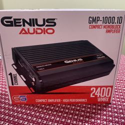 New Genius Audio 2400w Max Power Compact Class D Monoblock Amplifier  $220 Each 