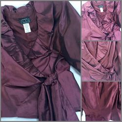 Women's Formal Evening Party Wear Cinnamon Wrap Blouse 2X