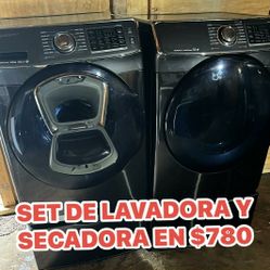 Lavadora Samsung Y Secadora Samsung De Gas Con Pedestal 
