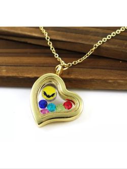Floating charm necklace