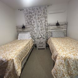 2 Twin Bed  1Nightstand