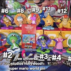 McDonald's The Super Mario Galaxy Toys Set Of 10 Free Item With Purchase 