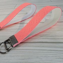 Faux Leather Key Fob Wristlet