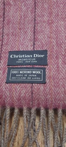 Christian Dior Merino Wool Scarf $29 