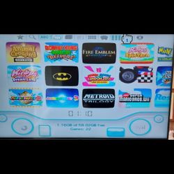 Nintendo Wii M0DD3D With Several Games 