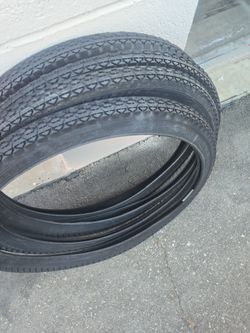 26X2.125 New all black beach cruiser tires  with tubes 37