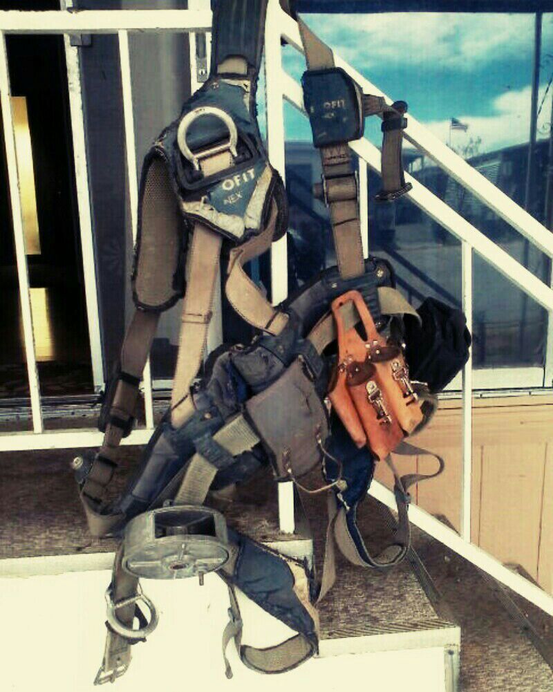 Exofit safety harness iron worker setup