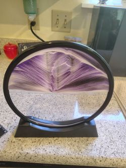 Purple Moving Sand Art Picture