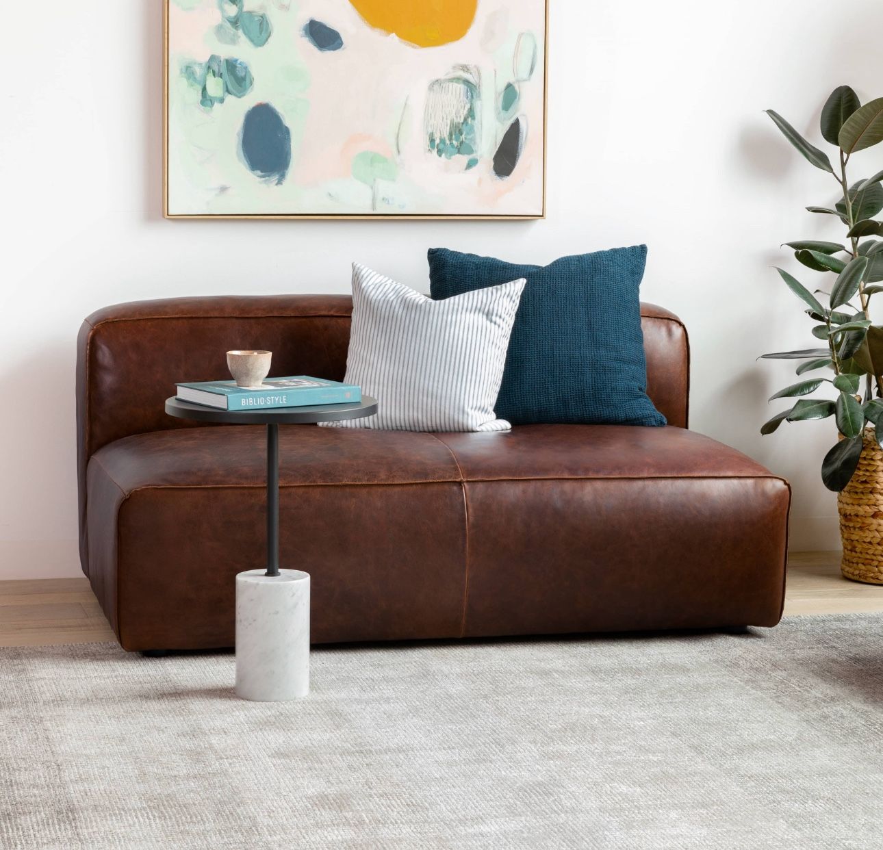 Article Furniture Leather Loveseat