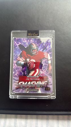 Joe Montana Wild Card Smashing Alumination 2/5 Card