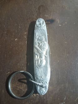 Vintage Embossed Swiss Souvenir Pocket Knife – Lion of Lucerne & William Tell