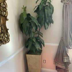 Very beautiful artificial plants with beautiful vase