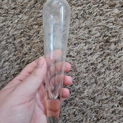 Set Of 3 vintage Princess House Crystal Heritage Etched Bud Vases