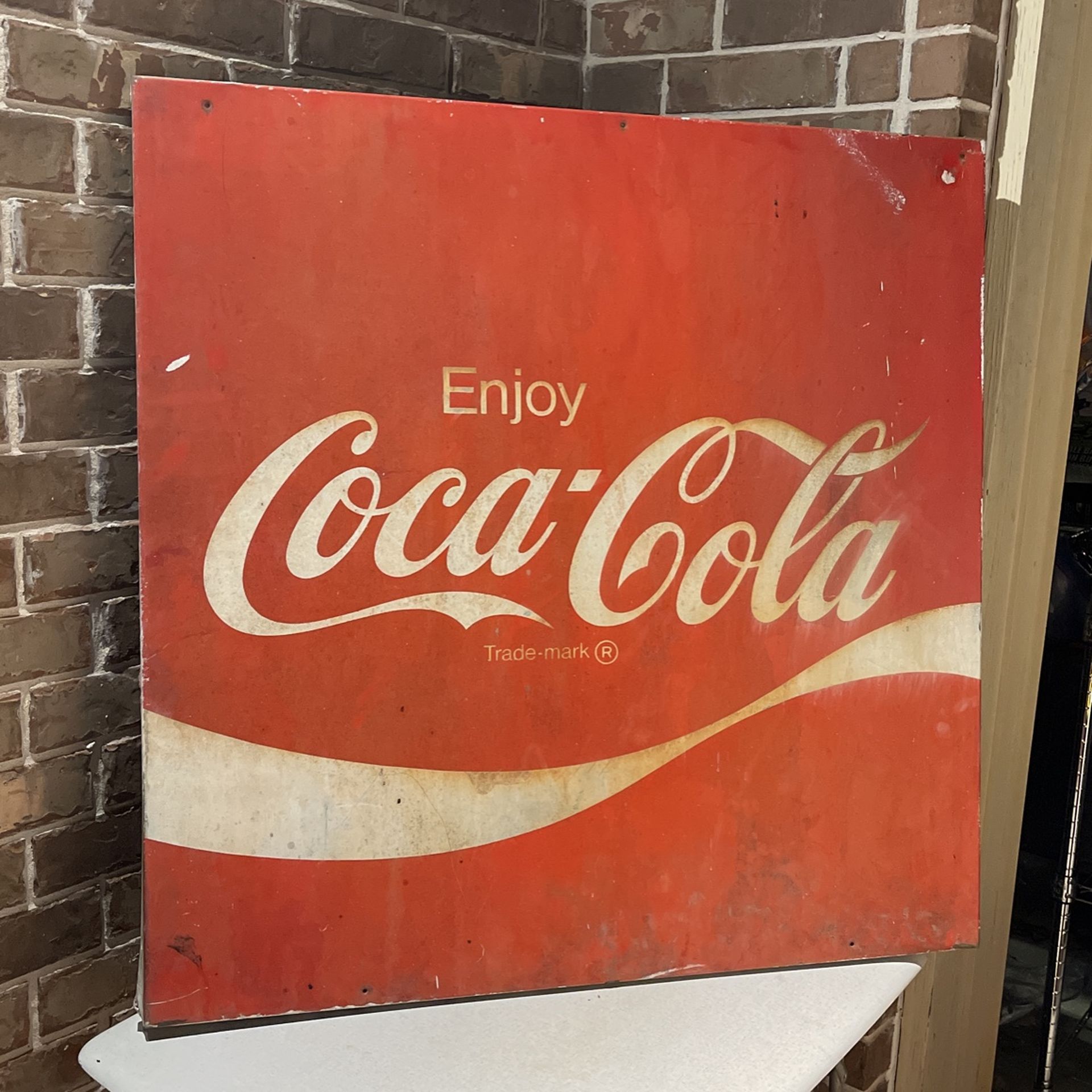 Reduced Price : Collectible Metal Coca Cola Sign 36 X 36