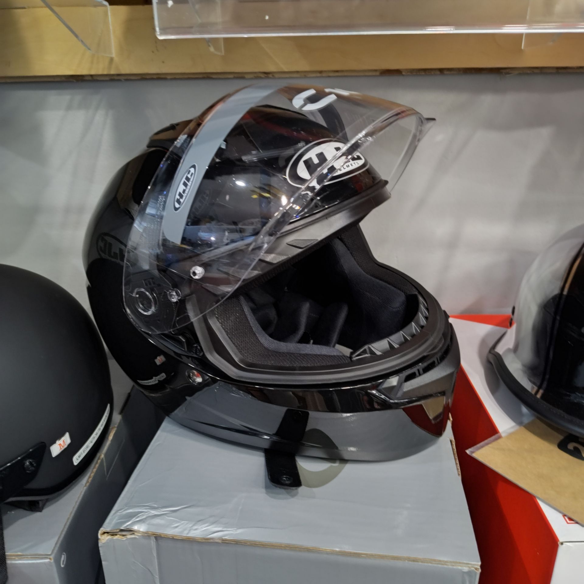 Black motorcycle helmet brand new special deal right now $129 available in different sizes d o t approved