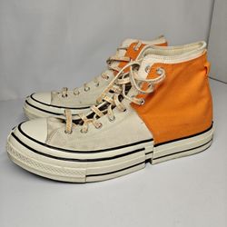 Size 13 US MENS Converse x Feng Chen Wang Chuck 70 Hi 2-in-1 ORANGE