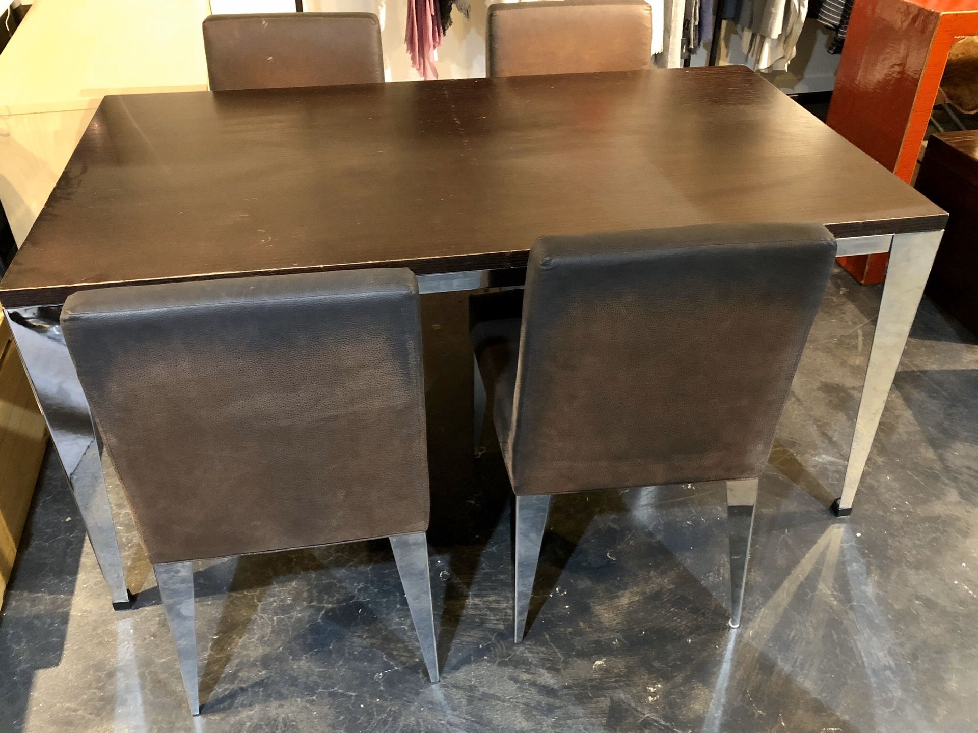 Kasala Espresso Modern Dining Table & 4Chair Set for Sale in Bellevue