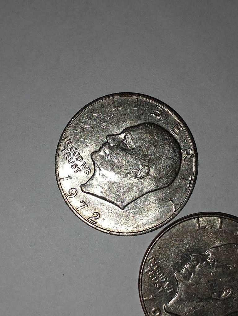 Eisenhower Silver Dollar Lot Of 3