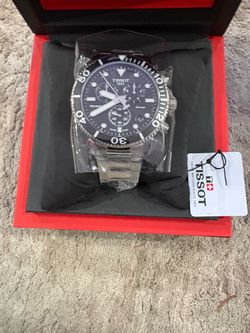 Tissot Seastar Men’s Chronograph Black Dial 47 MM Watch
