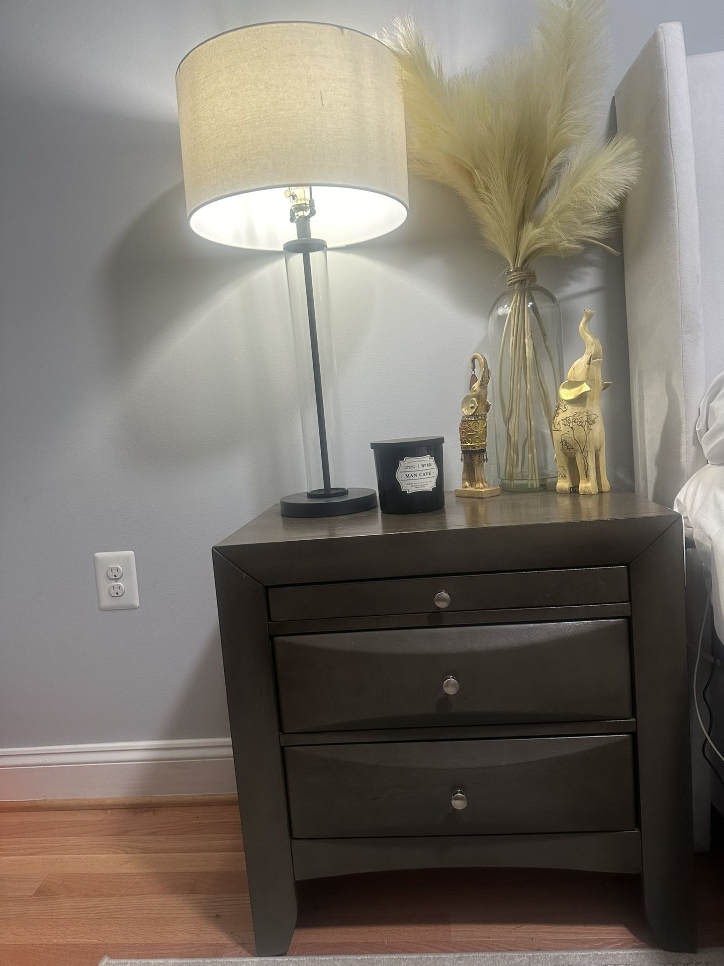 2 Dark Gray night Stands 