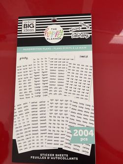 Happy Planner Sticker Book - Handwritten Plans Theme