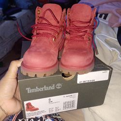 Toddler Red Timberland Boots