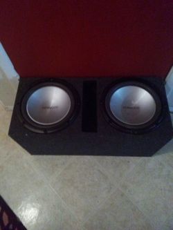 Two 12's Kenwood in ported Box. Make me an offer!!!!