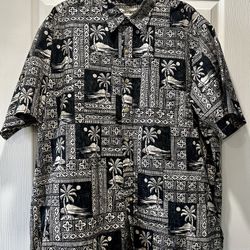 Cooke Street Men's Aloha Shirt  100% Cotton Size 2XL