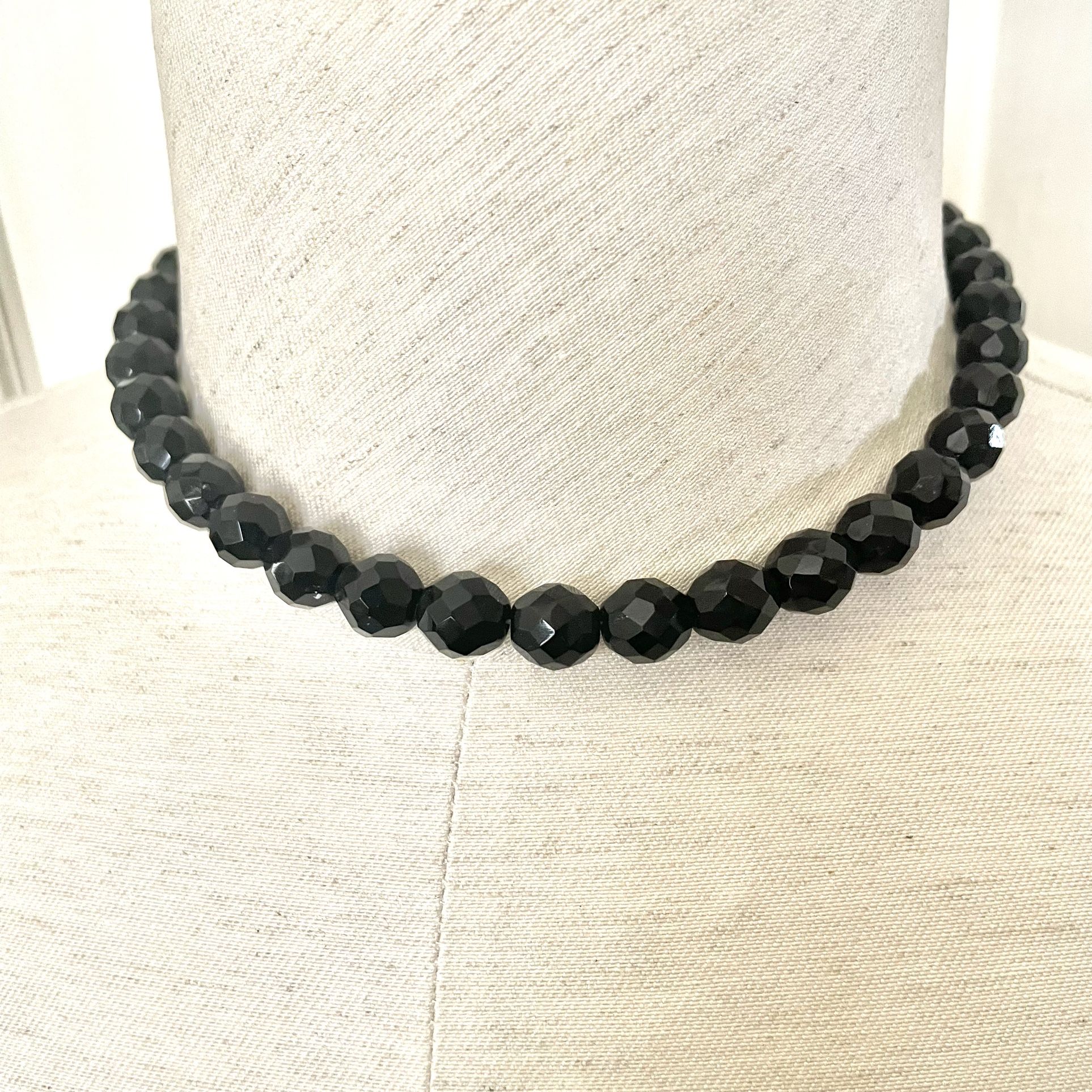Black Onyx Choker Necklace