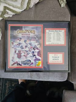 Boston red Sox framed picture