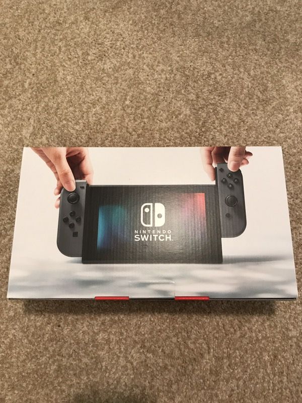 NINTENDO SWITCH (GRAY) - NEW