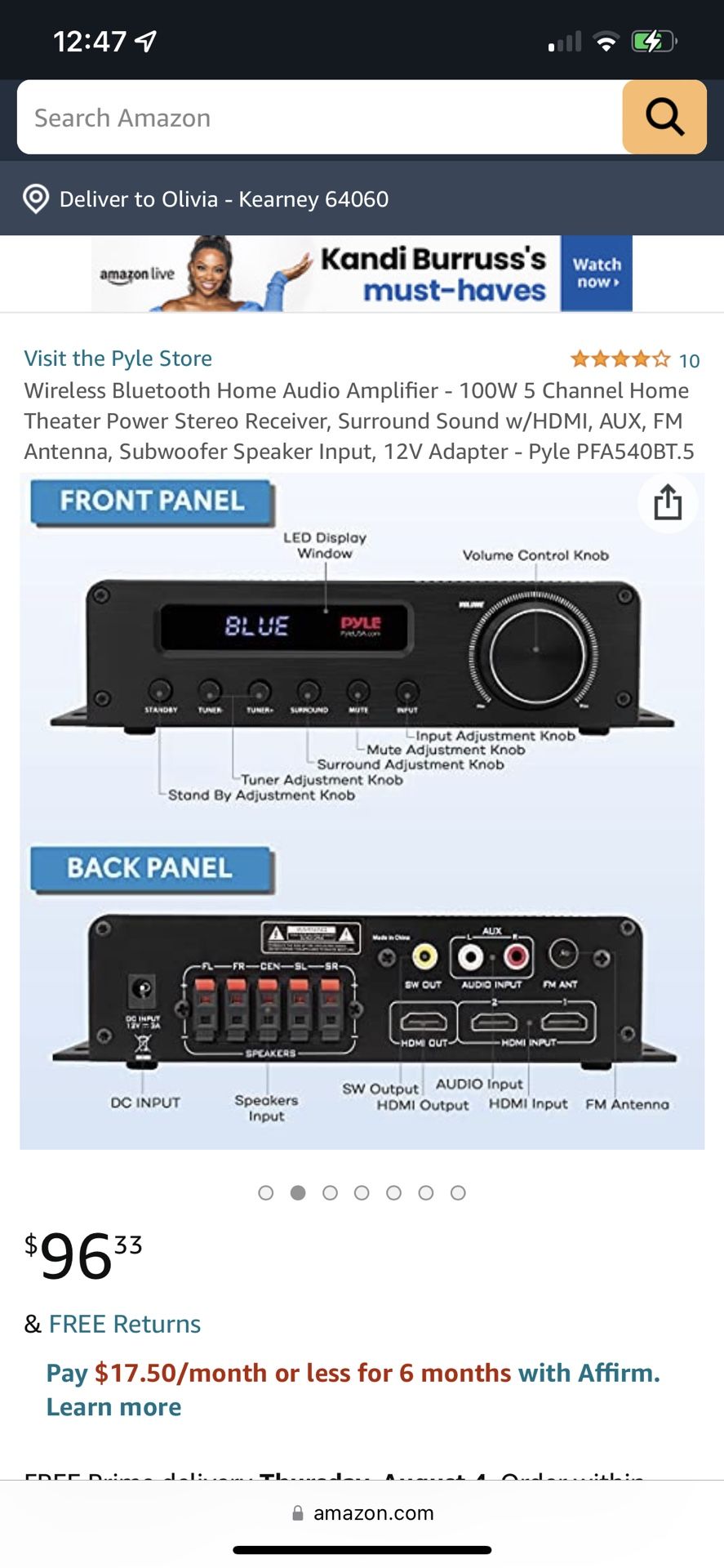 Pyle Bluetooth Receiver/amplifier