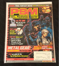 PSM Playstation 2 Gaming Magazine 36 Vol 4 Aug 2000 PS1 Metal Gear RPG PS2 Game