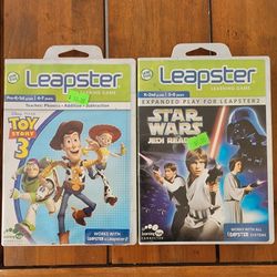 2pk leapfrog leapster toy story & star wars games