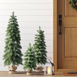 Christmas Trees 3pc Burlap 