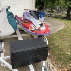 2 Jet Skis With trailer