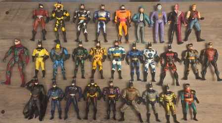 Vintage 29 Batman Action Figures Lot