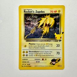 Pokemon Rocket's Zapdos 15/132 Celebrations holo